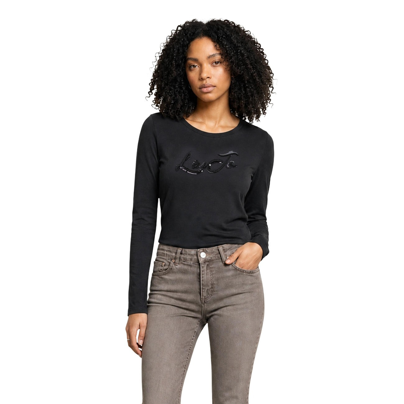 Liu Jo women's cotton T-shirt - Black