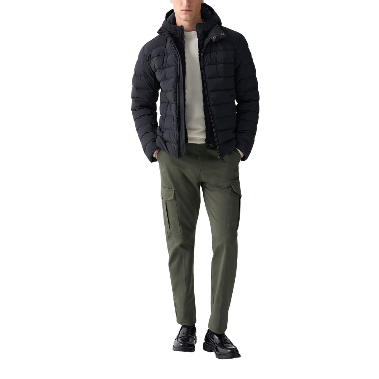 Men's Black Hooded Jacket Colmar Originals