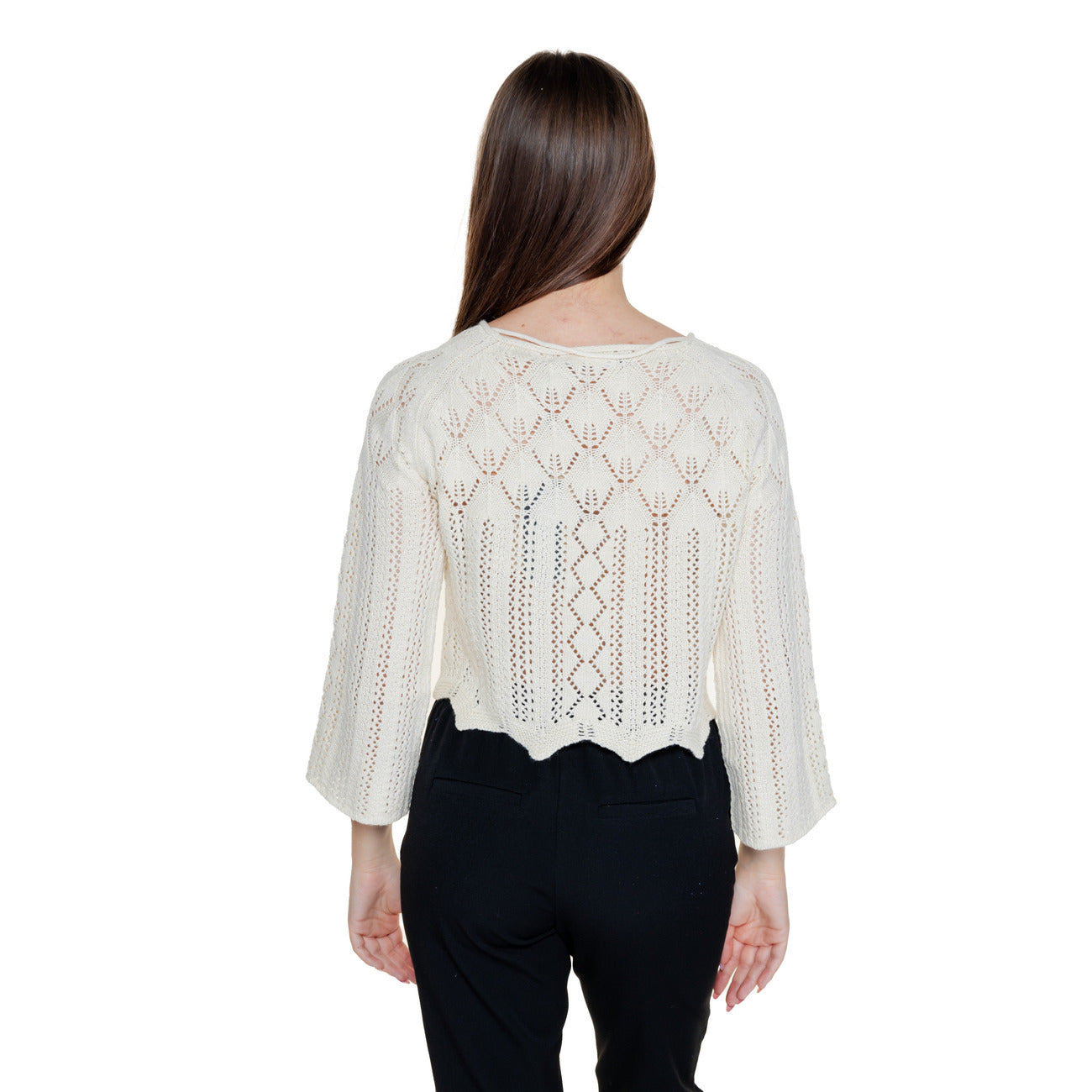 Vero Moda women's cotton jumper – Beige / Black