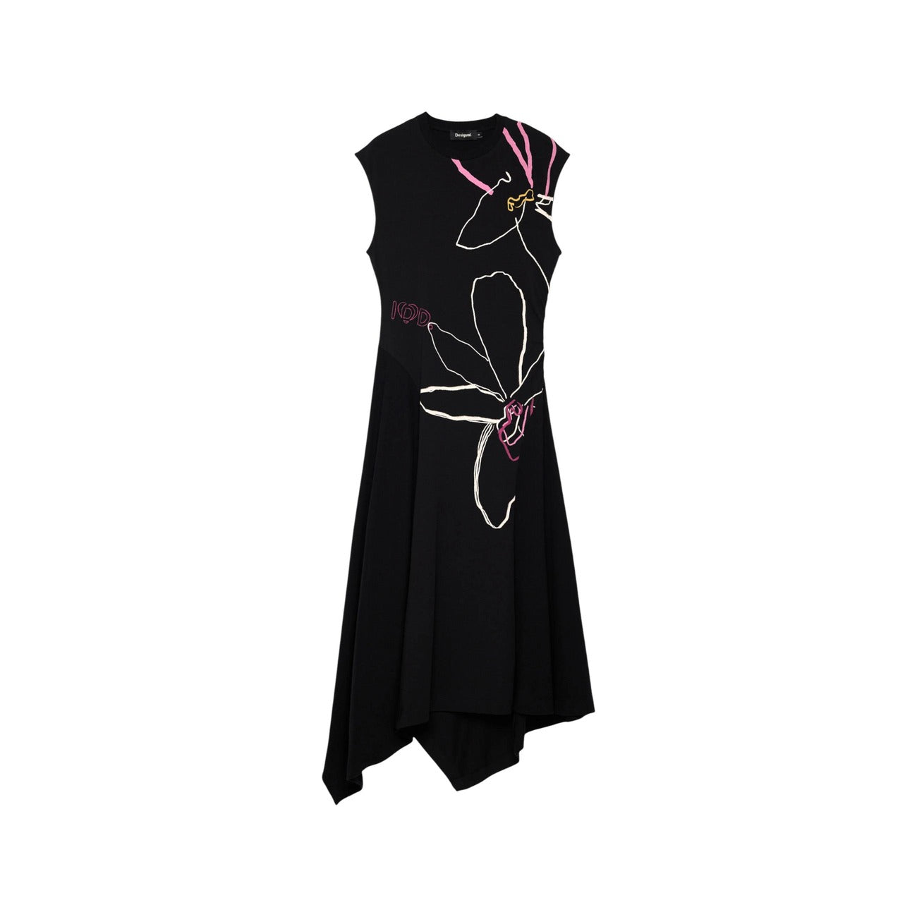 Desigual Women's Printed Cotton Dress – Black