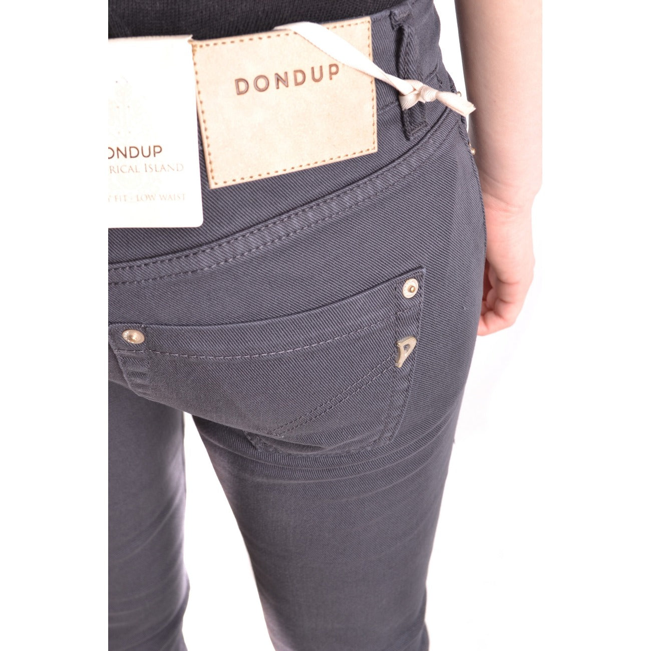 Jean femme Dondup en coton stretch – Gris