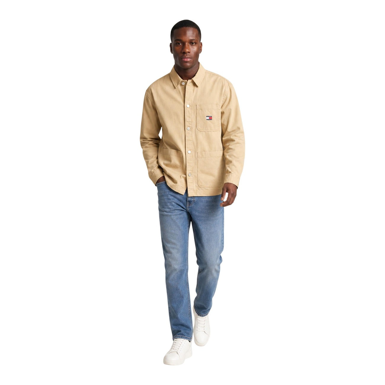 Chemise Tommy Hilfiger Jeans Homme beige