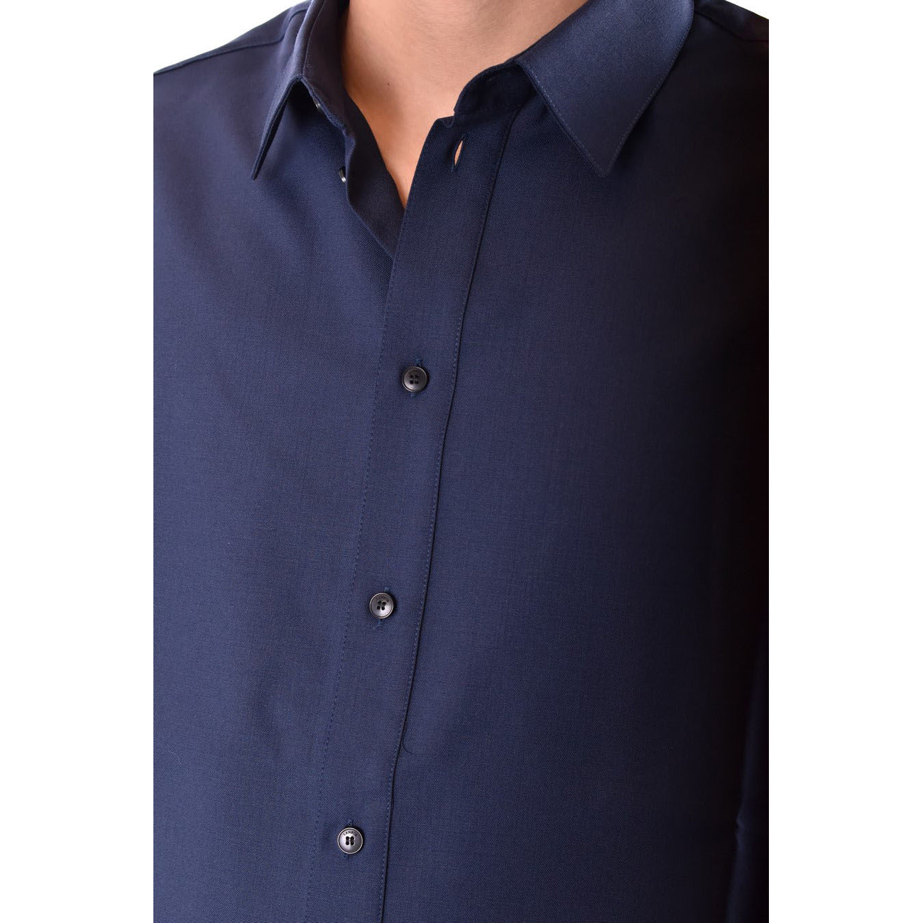 Chemise Laneus Homme bleue en laine