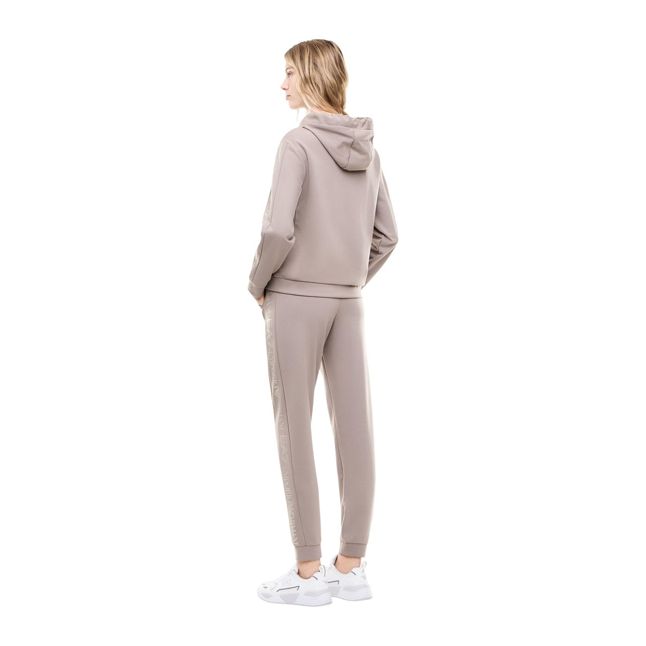 Survêtement EA7 Femme à Capuche – Beige