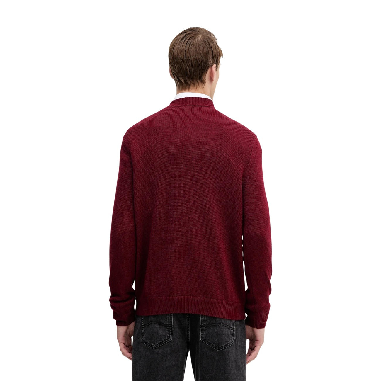 Pull Armani Exchange Homme Laine & Coton – Bordeaux