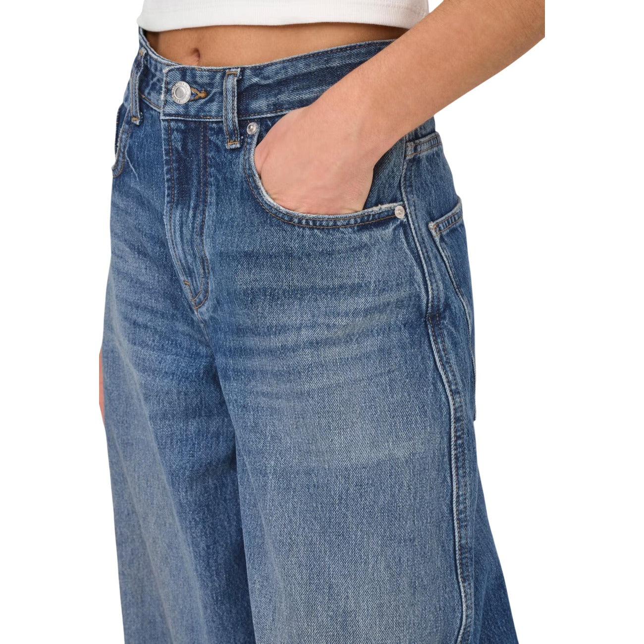 Jean Only Femme en Coton – Bleu