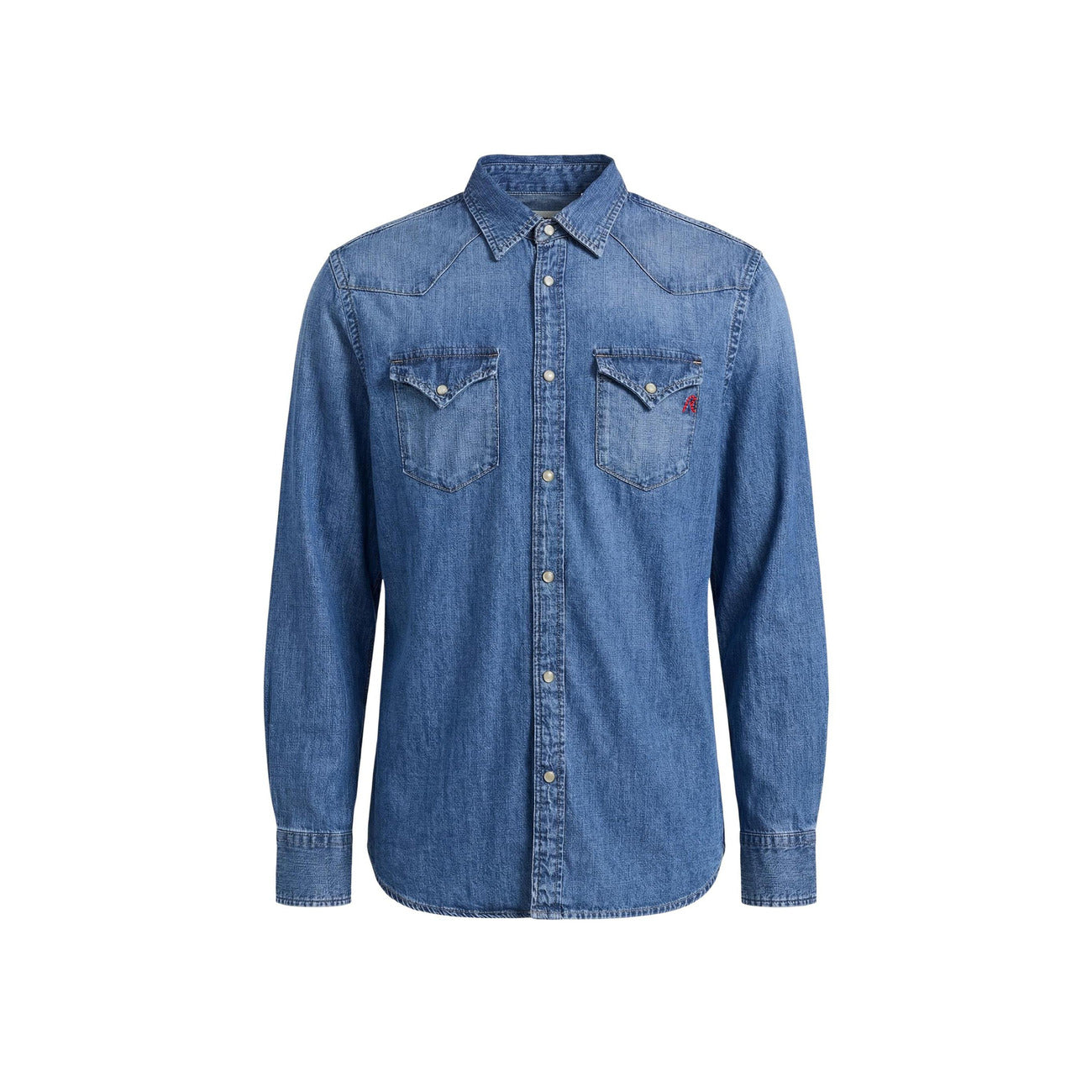 Chemise homme Replay en coton – Bleu azur