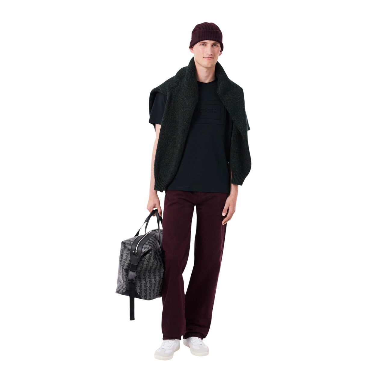 Chapeau Lacoste Berretto Homme – Bordeaux