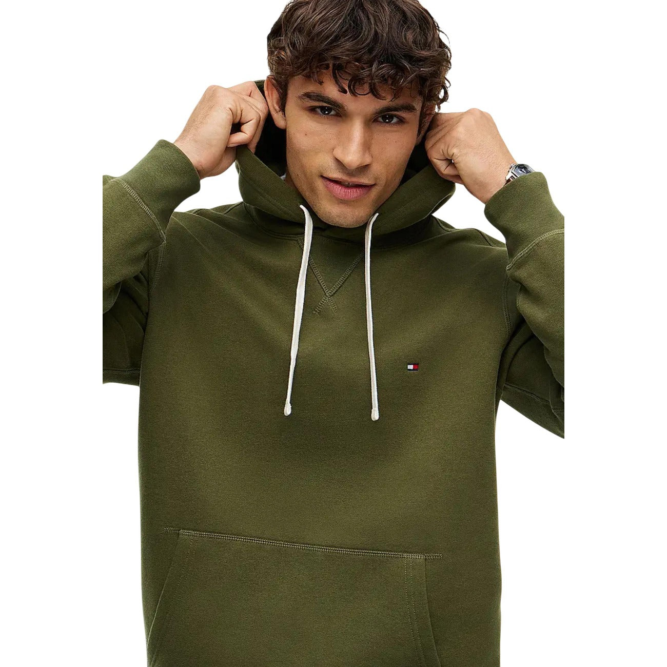 Men's green Tommy Hilfiger hoodie