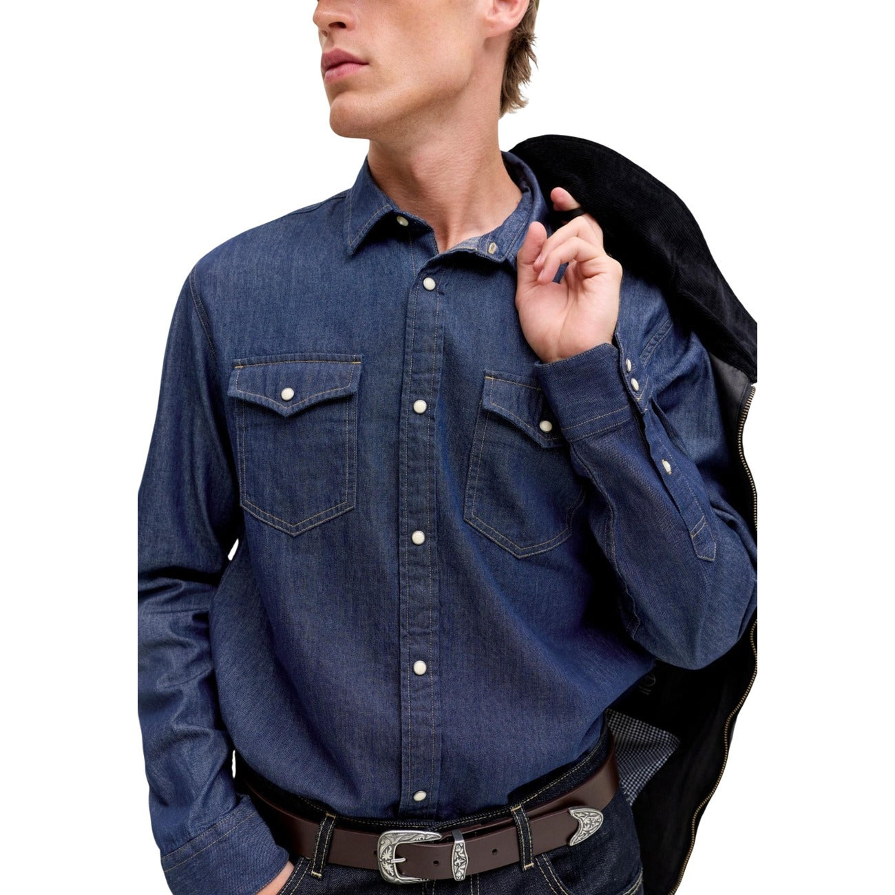 Chemise Jack & Jones Homme bleue en jean
