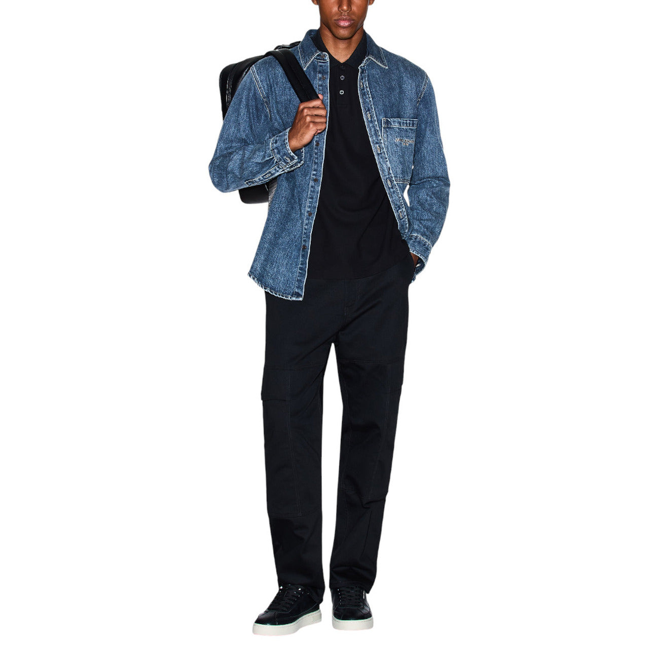 Chemise Armani Exchange Homme bleue