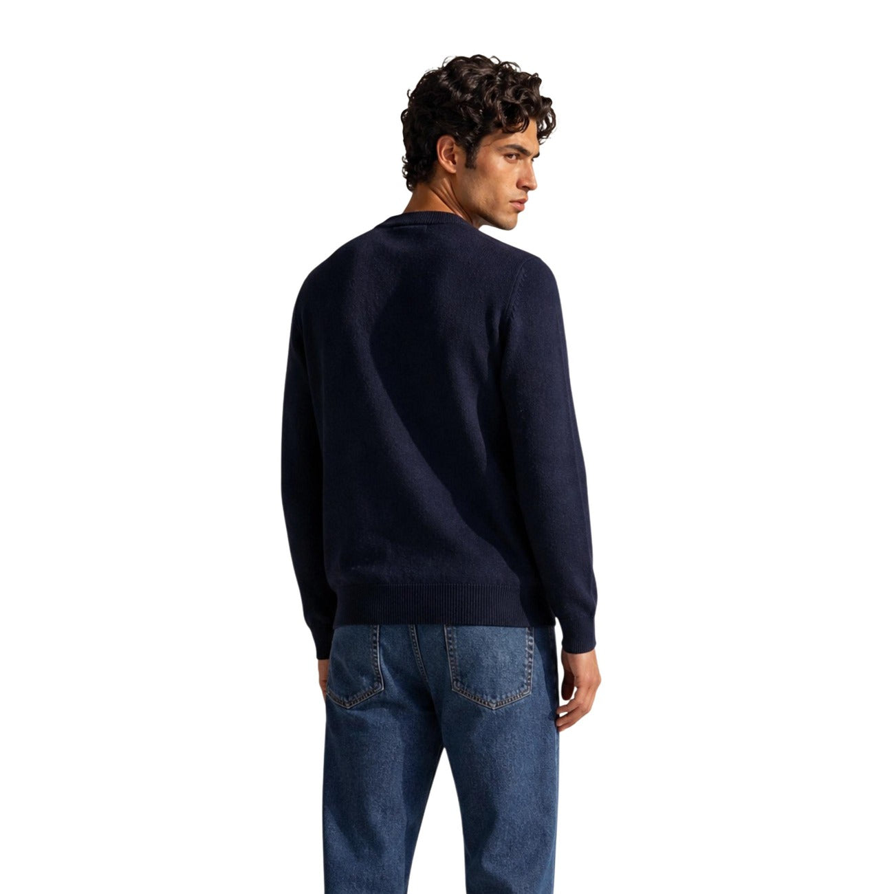 Pull Armani Exchange Homme Coton & Laine – Bleu