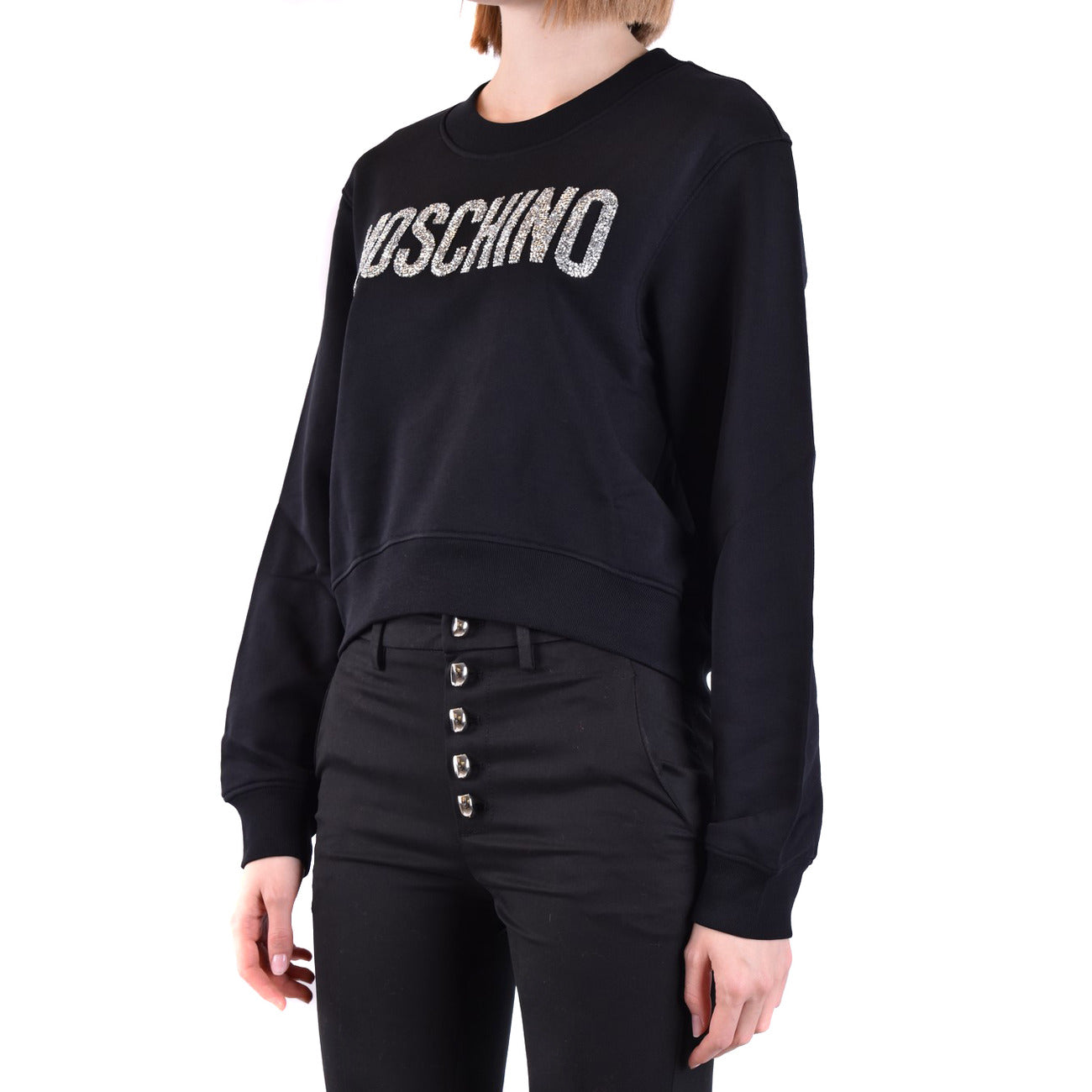 Women's Black Printed Sweatshirt – Moschino