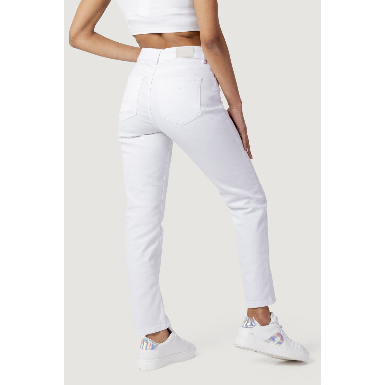 Jean femme Only en coton stretch – Blanc