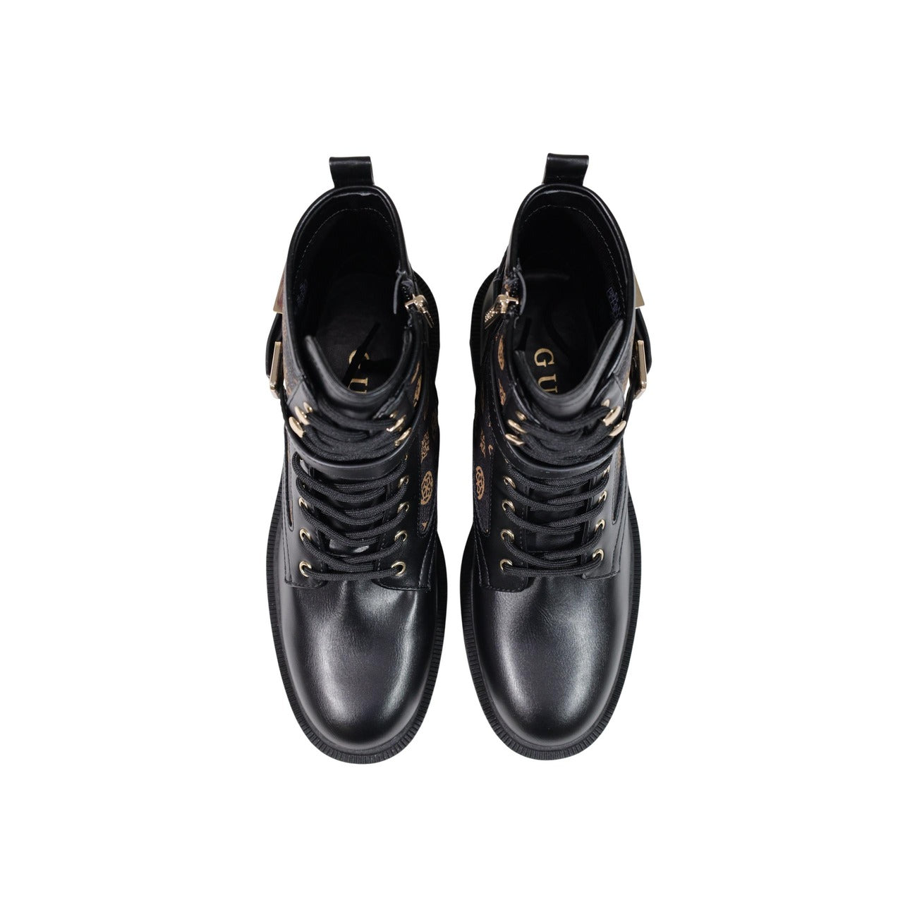 Bottines Guess Femme Fellini Imprimées – Noir