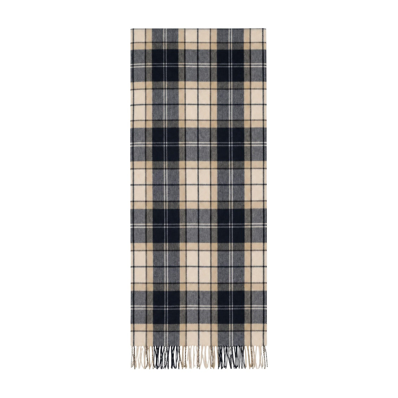 Écharpe Barbour Stanway Tartan Wrap Femme – Blanc et Bleu