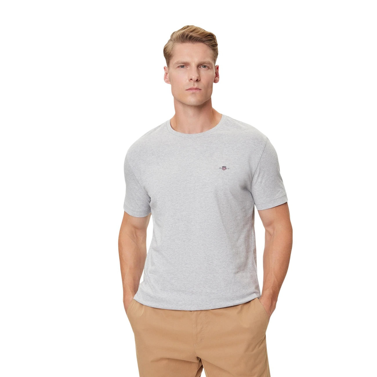 T-shirt homme Gant en coton – Gris