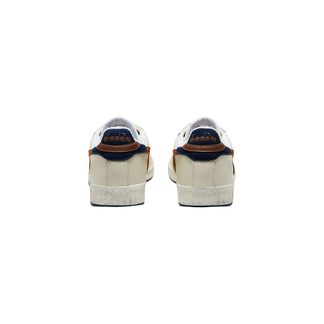 Baskets Diadora Homme en Cuir – Bleu, Blanc et Beige