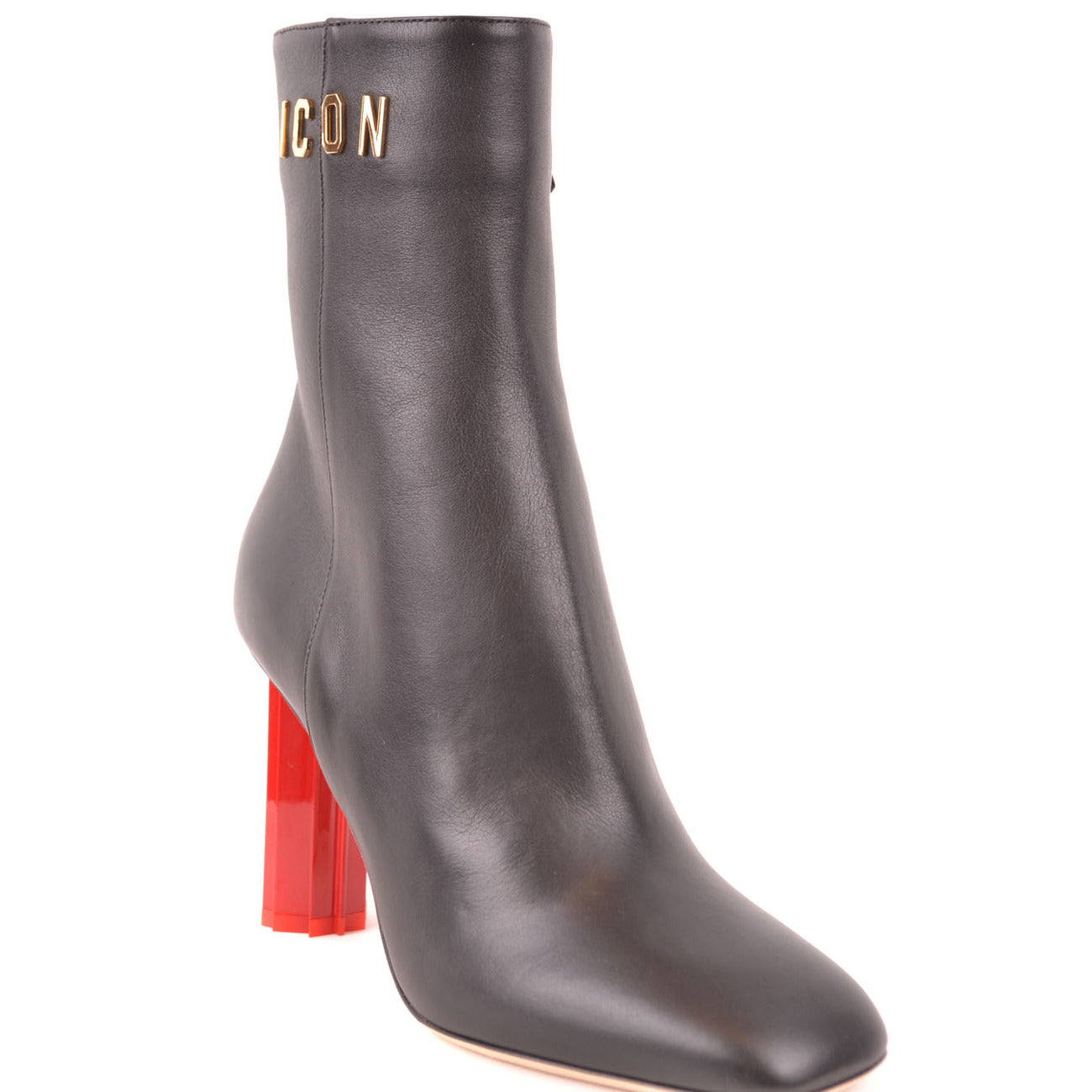 Women's Dsquared2 Leather Boots – Black