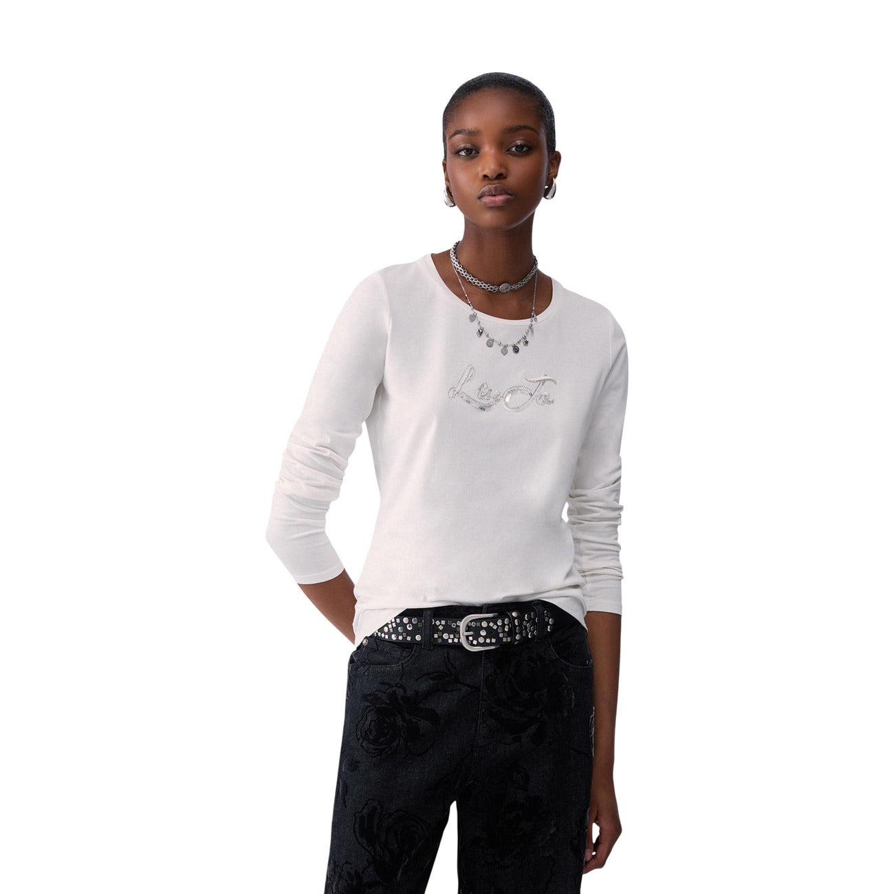 Liu Jo women's cotton T-shirt - Black