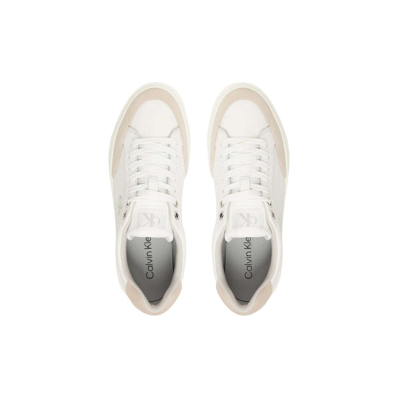 Baskets Calvin Klein Jeans Femme blanches