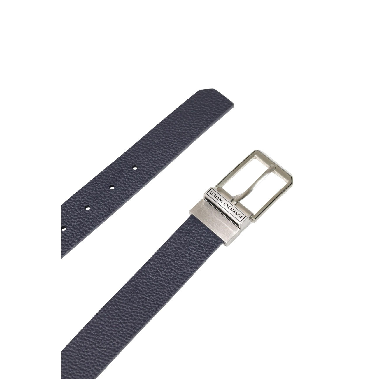 Men's Armani Exchange blue leather belt
