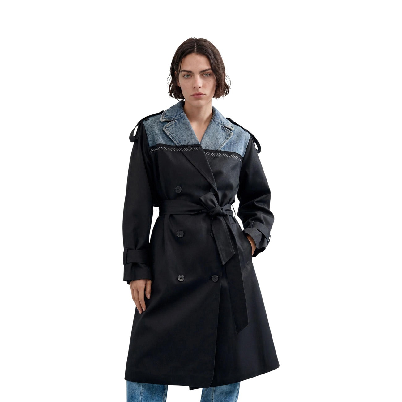 Women's Desigual cotton and lyocell jacket – Black