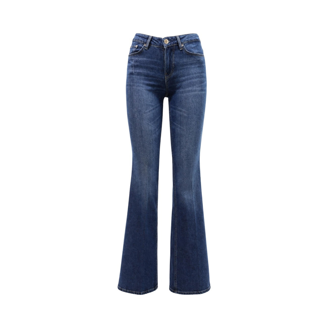 Pantalon Guess Femme BEVERLY LOW RISE Bleu