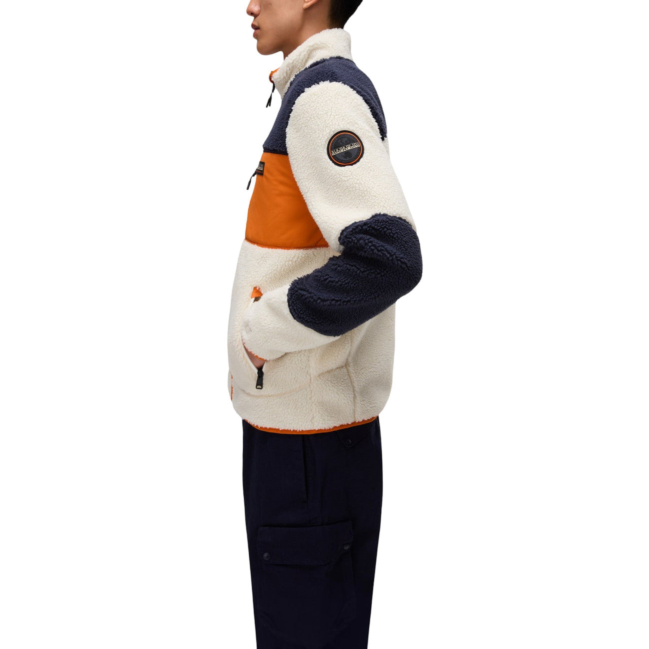 Sweat zippé Napapijri Homme orange