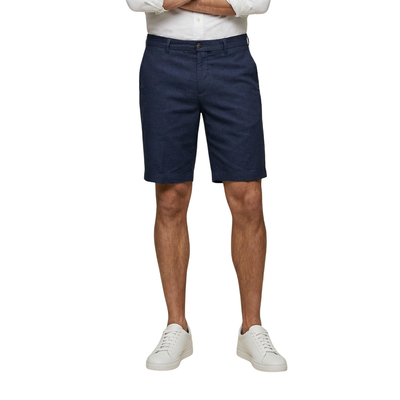 Men's Borghese Linen Shorts – Blue
