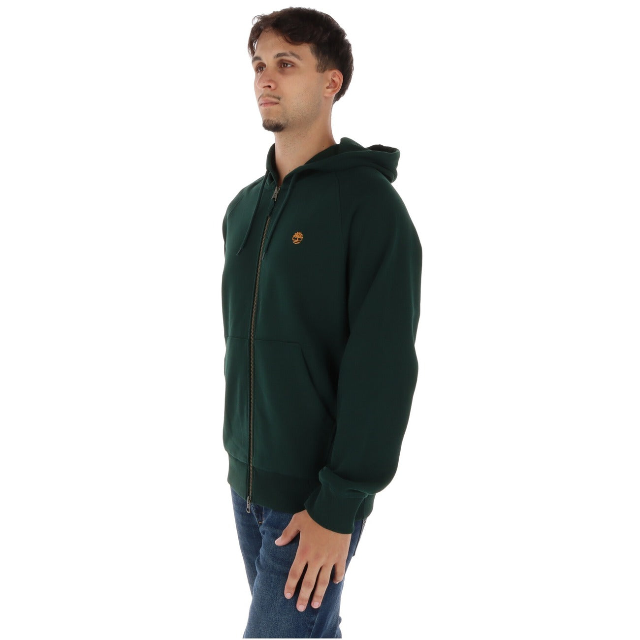 Sweat Zippé Timberland Homme à Capuche – Vert, Bleu et Marron