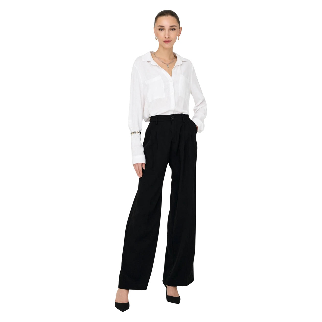 Jacqueline De Yong Women's Trousers – Black