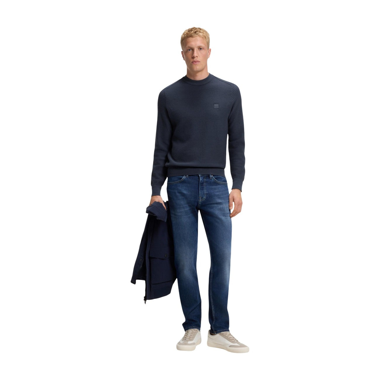 Pull homme BOSS coton & cachemire – Plusieurs coloris