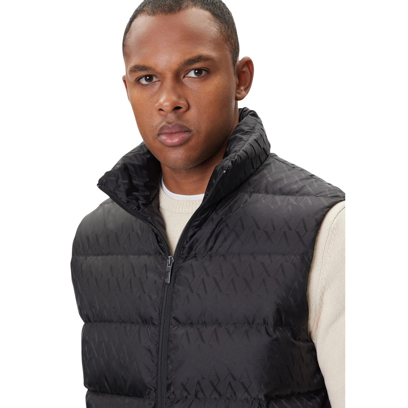 Men's black Armani Exchange vest
