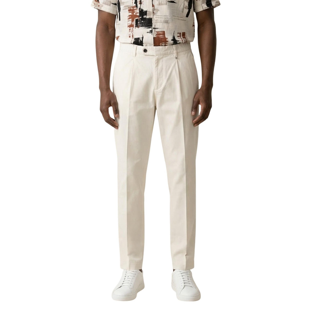 Men's Antony Morato cotton and linen trousers – Black