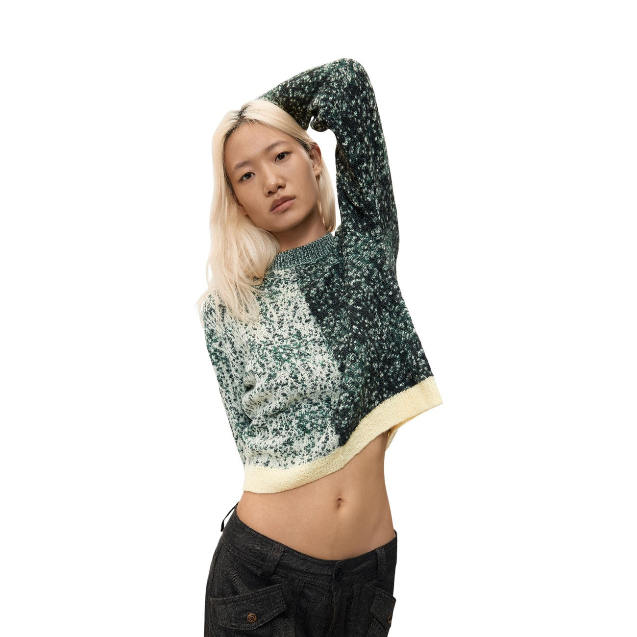 Pull femme Desigual avec laine – Vert