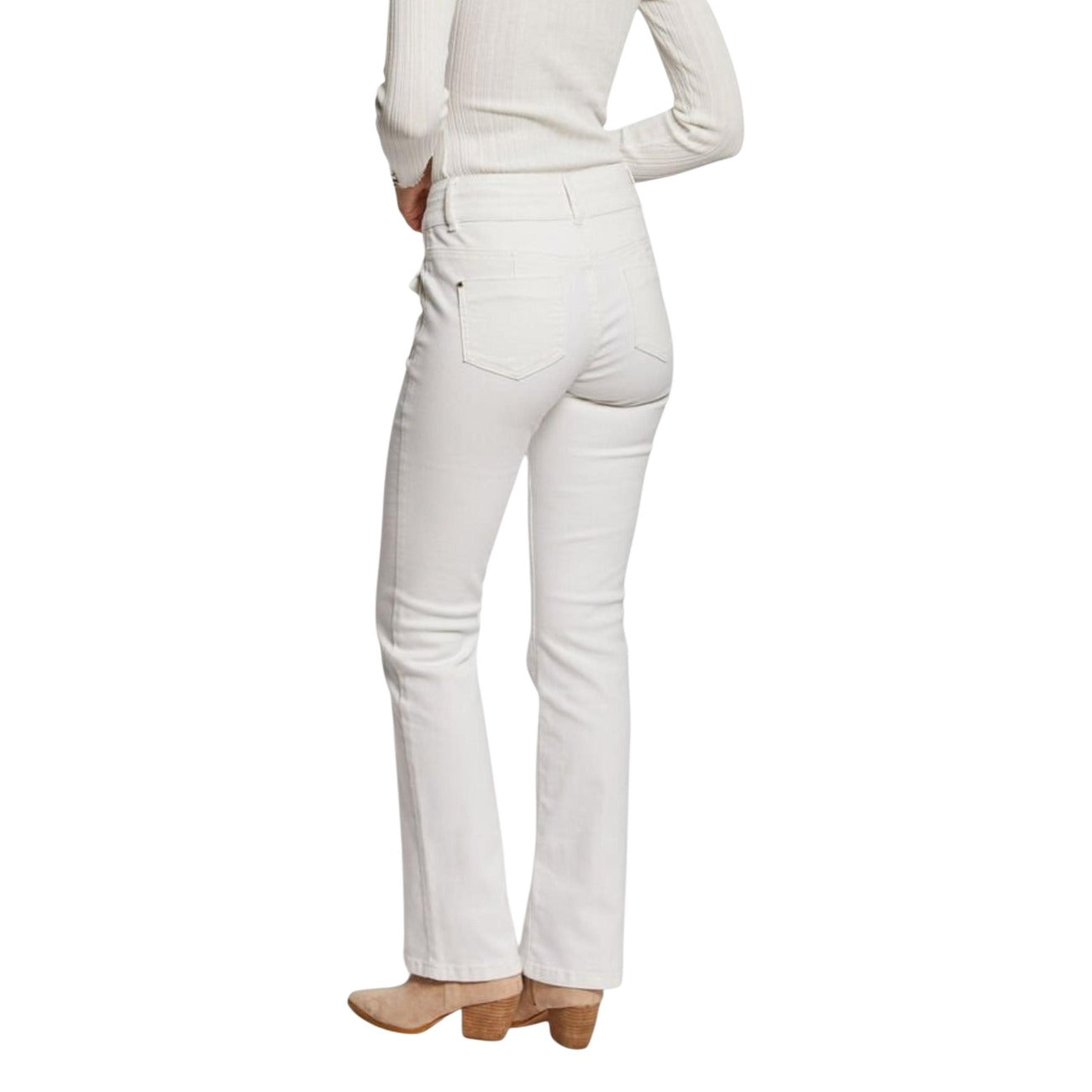 Morgan Women's Stretch Jeans – White
