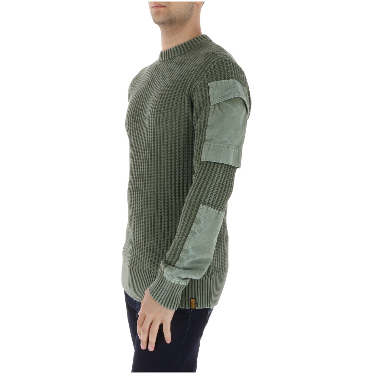 Pull homme G-Star en coton – Vert et Beige