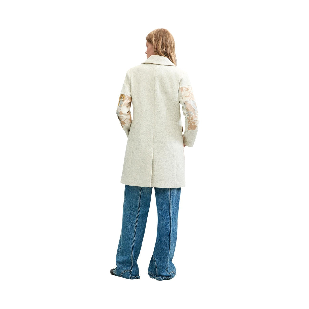 Manteau Desigual Femme Floral – Blanc