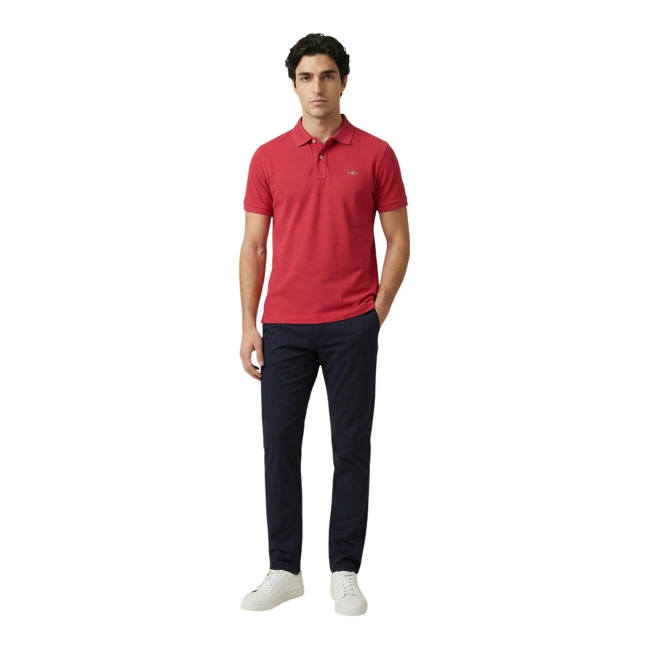 Polo homme Gant en coton stretch – Rouge